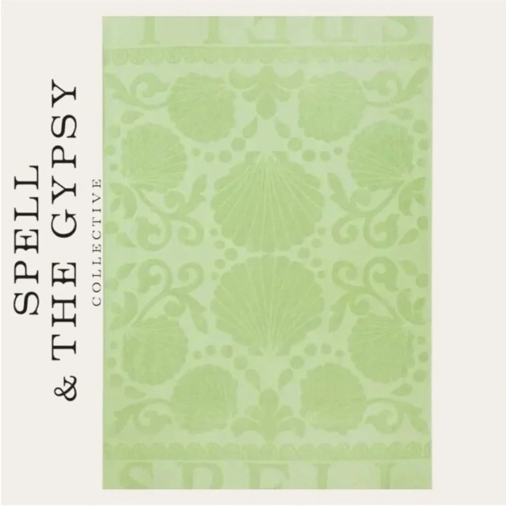Free People x Spell Seashell Beach Towel in Pistachio NWT